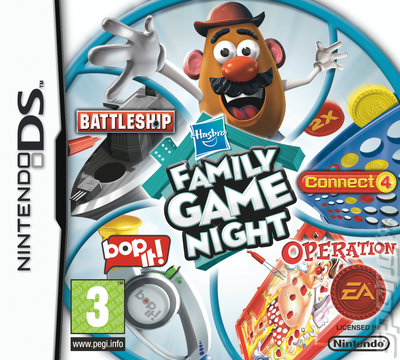 Hasbro Family Game Night - DS/DSi Cover & Box Art