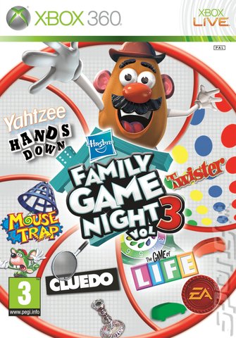 Hasbro Family Game Night: Vol 3 - Xbox 360 Cover & Box Art