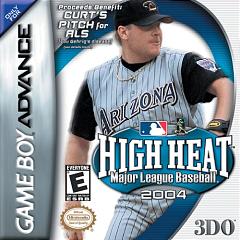 High Heat Major League Baseball 2004 - GBA Cover & Box Art