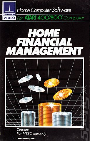 Home Financial Management - Atari 400/800/XL/XE Cover & Box Art