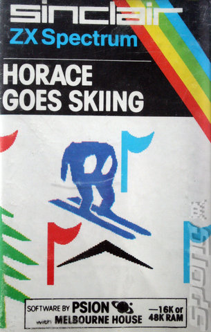 Horace goes Skiing - Spectrum 48K Cover & Box Art