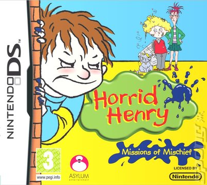 Horrid Henry: Missions of Mischief - DS/DSi Cover & Box Art