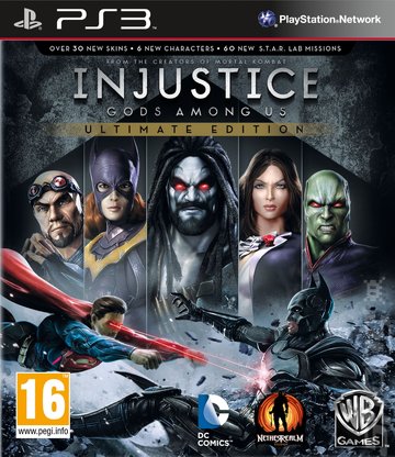 Injustice: Gods Among Us: Ultimate Edition - PS3 Cover & Box Art