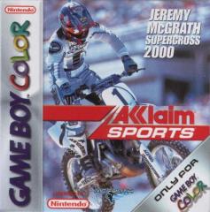 Jeremy McGrath Super Cross 2000 - Game Boy Color Cover & Box Art