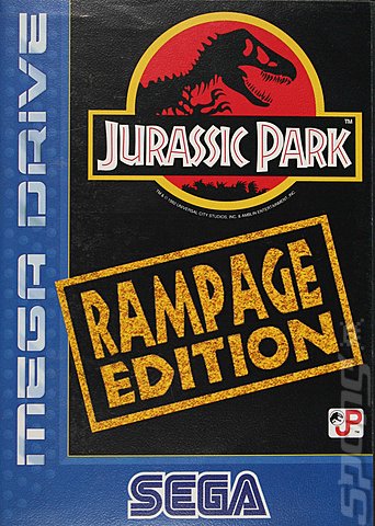 Jurassic Park: Rampage Edition - Sega Megadrive Cover & Box Art