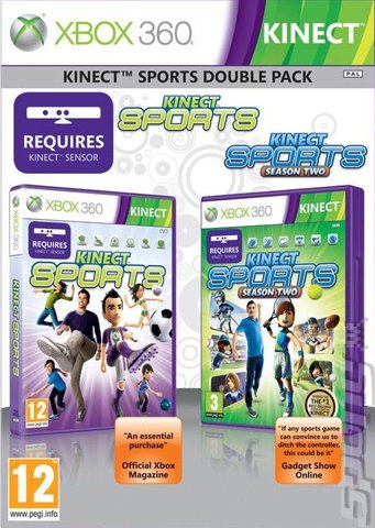 Kinect Sports Double Pack - Xbox 360 Cover & Box Art