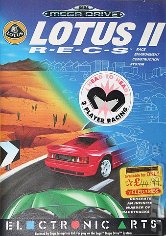 Lotus II: R-E-C-S - Sega Megadrive Cover & Box Art
