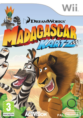 Madagascar: Kartz - Wii Cover & Box Art