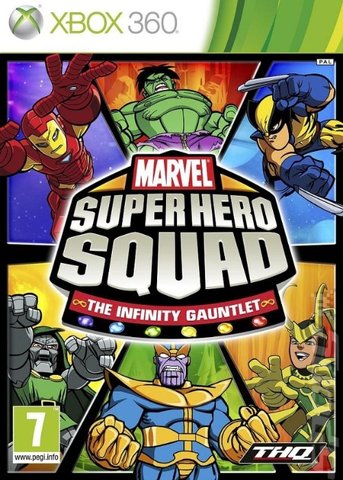 Marvel Super Hero Squad: The Infinity Gauntlet - Xbox 360 Cover & Box Art