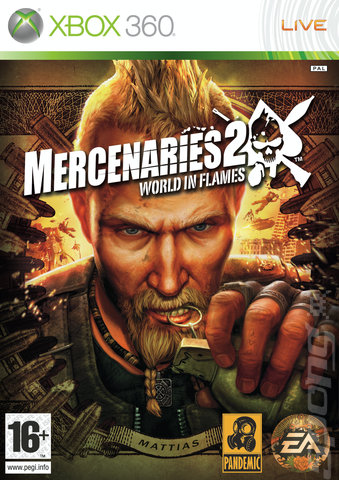 Mercenaries 2: World in Flames - Xbox 360 Cover & Box Art