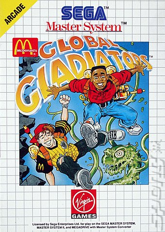 Mick & Mack: Global Gladiators - Sega Master System Cover & Box Art