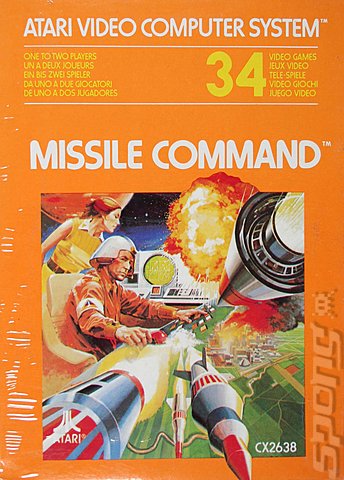 Missile Command - Atari 2600/VCS Cover & Box Art