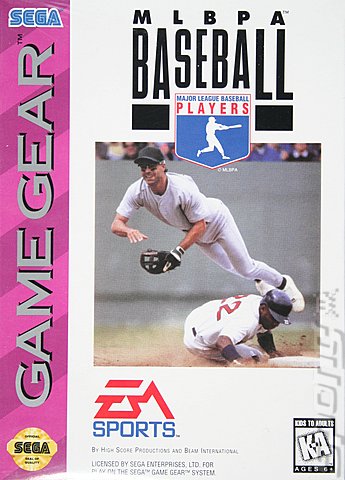 MLBPA Baseball - Game Gear Cover & Box Art