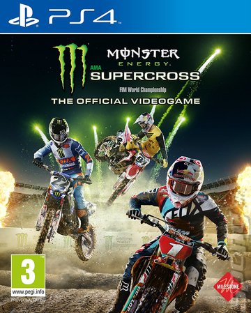 Monster Energy Supercross: The Official Videogame - PS4 Cover & Box Art