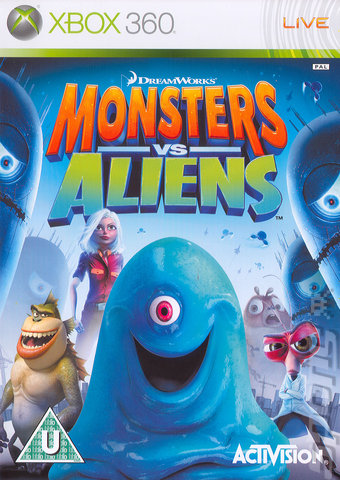 Monsters Vs Aliens - Xbox 360 Cover & Box Art
