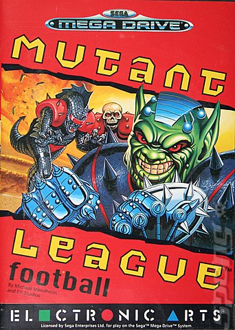 Mutant League Football - Sega Megadrive Cover & Box Art