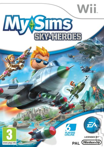 MySims SkyHeroes - Wii Cover & Box Art
