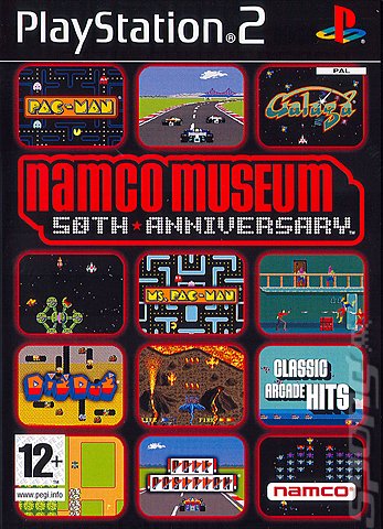 Namco Museum 50th Anniversary - PS2 Cover & Box Art