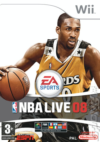 NBA Live 08 - Wii Cover & Box Art