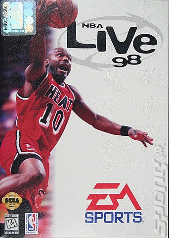 NBA Live 98 - Sega Megadrive Cover & Box Art