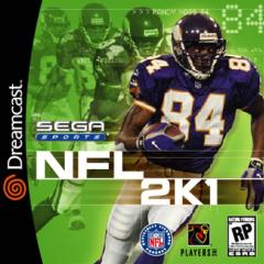 NFL 2K1 - Dreamcast Cover & Box Art