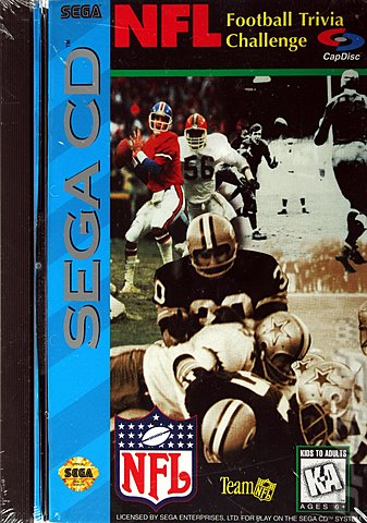 NFL Football Trivia Challenge - Sega MegaCD Cover & Box Art
