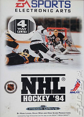NHL Hockey '94 - Sega Megadrive Cover & Box Art