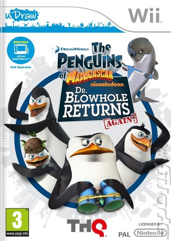 Penguins of Madagascar: Dr. Blowhole Returns Again - Wii Cover & Box Art