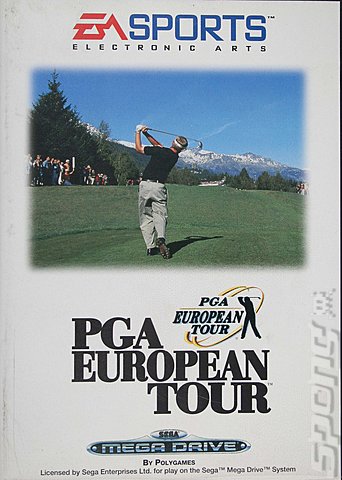 PGA European Tour - Sega Megadrive Cover & Box Art