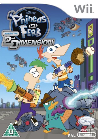 Phineas and Ferb: Across the 2nd Dimension - Wii Cover & Box Art