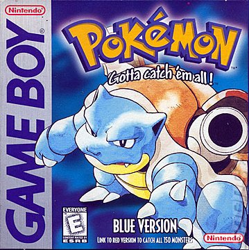 Pokemon Blue - Game Boy Cover & Box Art