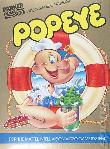 Popeye - Intellivision Cover & Box Art