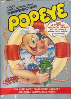 Popeye - Atari 2600/VCS Cover & Box Art