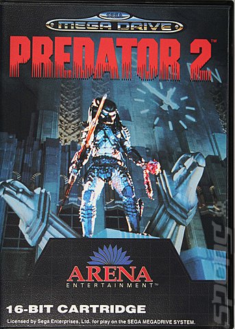 Predator 2 - Sega Megadrive Cover & Box Art