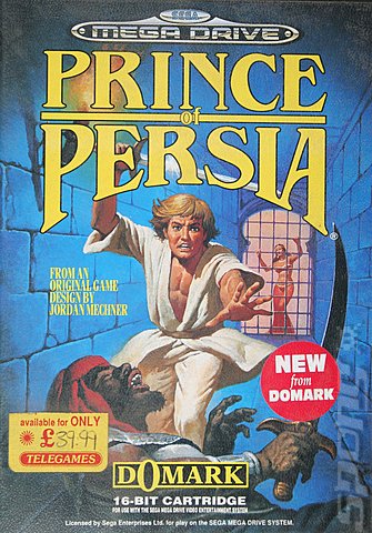 Prince of Persia - Sega Megadrive Cover & Box Art