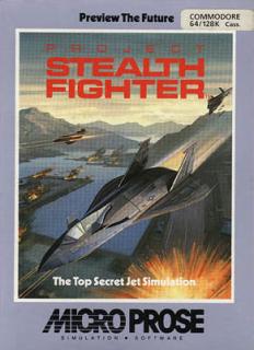 Project Stealth Fighter - C64 Cover & Box Art