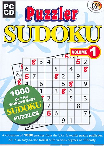 Puzzler Sudoku: 1000 Puzzles Volume 1 - PC Cover & Box Art