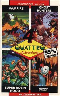 Quattro: Adventure - C64 Cover & Box Art
