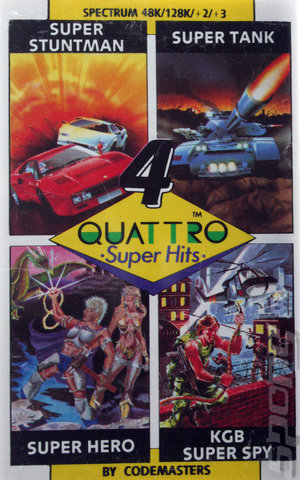Quattro: Super Hits - Spectrum 48K Cover & Box Art