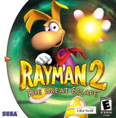Rayman 2: The Great Escape - Dreamcast Cover & Box Art