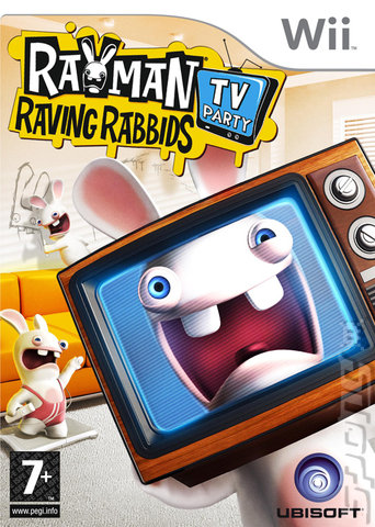 Rayman Raving Rabbids TV Party - Wii Cover & Box Art