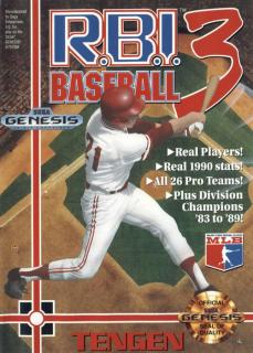 RBI Baseball 3 - Sega Megadrive Cover & Box Art