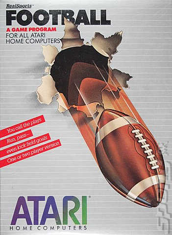 RealSports: Football - Atari 400/800/XL/XE Cover & Box Art