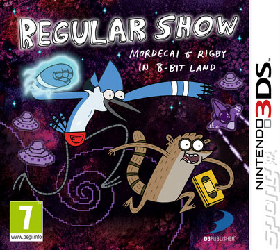 Regular Show: Mordecai & Rigby in 8-Bit Land - 3DS/2DS Cover & Box Art