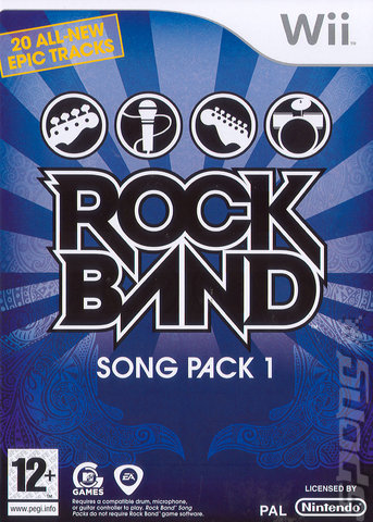 Rock Band Song Pack 1 - Wii Cover & Box Art