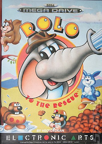 Rolo To The Rescue - Sega Megadrive Cover & Box Art