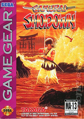 Samurai Shodown - Game Gear Cover & Box Art