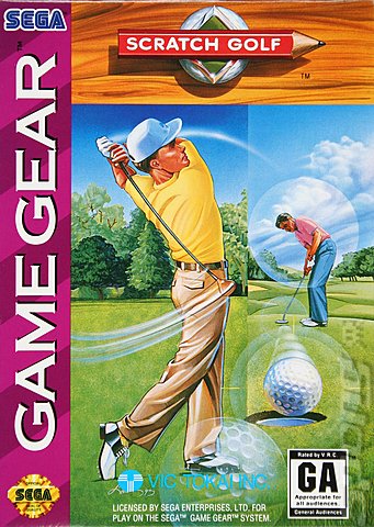 Scratch Golf - Game Gear Cover & Box Art