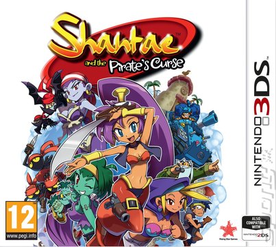 Shantae And The Pirate's Curse - 3DS/2DS Cover & Box Art