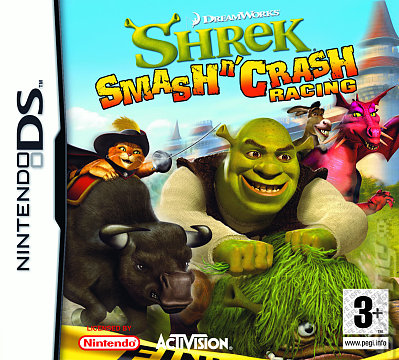 Shrek Smash 'N' Crash - DS/DSi Cover & Box Art